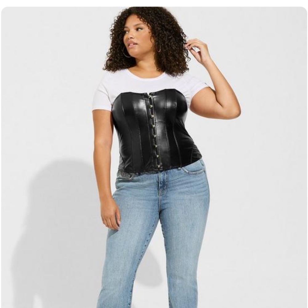 Torrid pleather corset